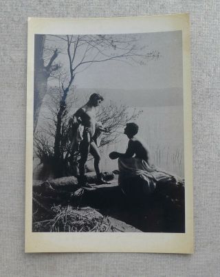 Vintage Wilhelm Von Gloeden 1902 Gay Erotic Postcard Photograph Reprint In Paris