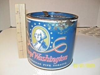 Vintage Collectible Tin; George Washington Pipe Tobacco,  14 oz. 3