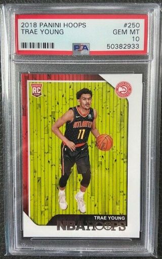 2018 Panini Hoops Trae Young 250 Rookie Rc Psa 10 Gem