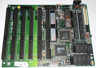 80286 Motherboard Pcchips M216a With Harris Cs80286 - 25,  Intel Fpu & 1mb Ram