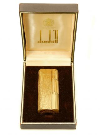 Dunhill Rollagas Vintage Lighter Gold Plated