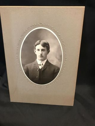 Vintage Cabinet Card Photo Of Well Dressed Young Man