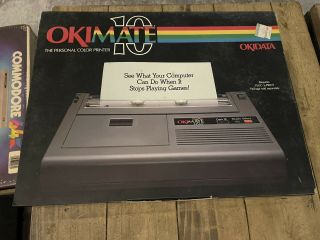 Commodore Okimate 10 Personal Color Printer Okidata