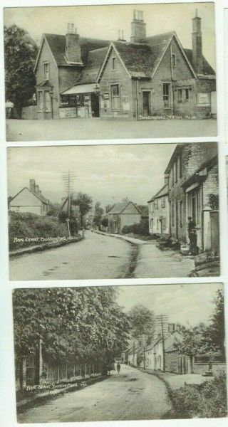 Old Postcards Buntingford Railway Station Etc Herts Vintage C.  1920