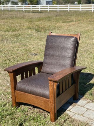 Stickley Bow Arm Morris Chair