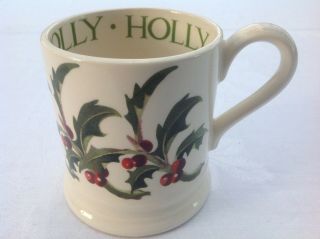 Vintage Emma Bridgewater Holly Mug 1/2pint Supporting Ngs