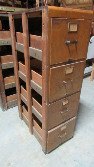 Library Bureau Solemakers Oak File Cabinet Antique 2