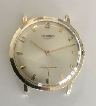 Longines 14K Gold Large Round Classic Vintage Men ' s Watch 3