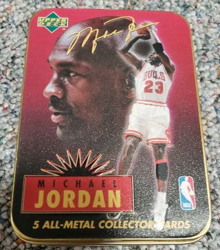 3 Set ' s 4/5/6 Vintage 1996 Upper Deck Michael Jordan All Metal Collector Cards 3