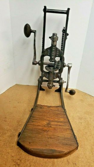 Antique Buckeye Mfg.  Co.  The Boss Mch Barn Beam,  Drill Press Boring Machine