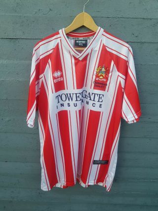 Cheltenham Town Football Shirt Home 2000 2002 Errea Vintage Size L/xl