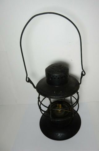 Old Liberty S.  H.  Co Rr Railroad Twisted Wire Frame Lantern