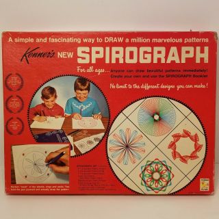 Vintage 1967 Spirograph Parts Kenner 401 Replacement Parts Paper Booklet Board