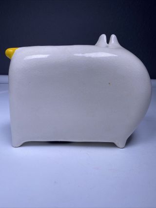 Vintage Orleans Japan Cat Piggy Bank 6.  5” X 1.  5” X 5” Tall 3