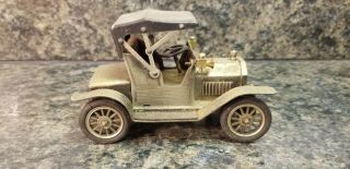 Vintage Metal Toy Antique Car 1908 Ford Made In Japan