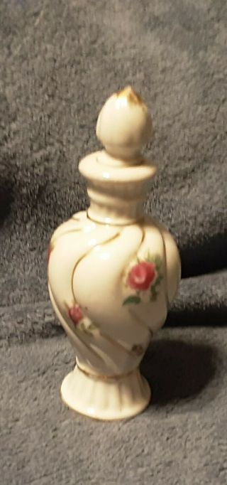 Vintage Porcelain Perfume Bottle,  Marked 52/251,  Features Roses