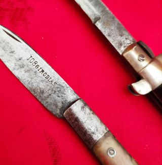 Knife antique 19th couteau ancien french navaja 4