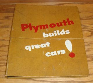 1955 Plymouth Showroom Display Data Book Dealer Sales Album 55