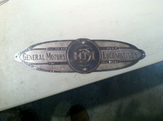 Emd General Motors Locomotive Builders Plate Feb 1954 Great Northern Rr