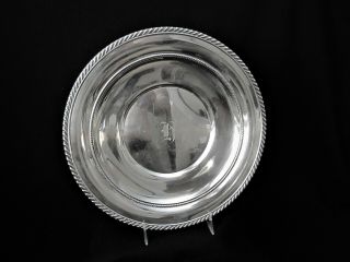 Sterling Silver 9 1/2 " Service Platter/tray 345 By Gorham 248 G.  - Mono