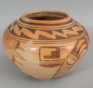 Small Antique Western Acoma,  Native American Indian Pottery Bowl, 3