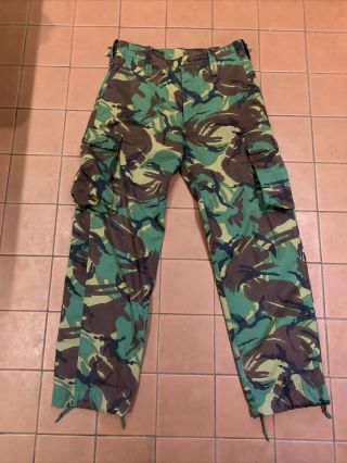 Vintage Old School British Army Tropical Dpm Jungle Trousers Pants 80/88/104 Vgc