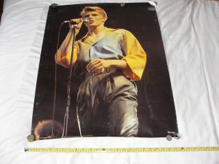 David Bowie Vintage Poster Circa 1979 - Stage Tour,  Heroes,  Live Isolar