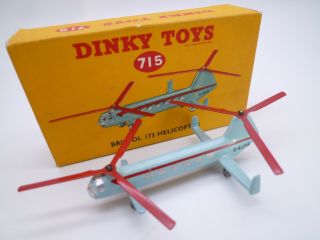 Vintage Dinky 715 Bristol 173 Helicopter Issued 1956 - 62 Vgc