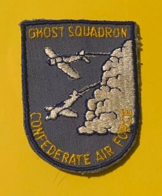 Vintage Confederate Air Force Patch Ghost Squadron Caf Airplane 689s