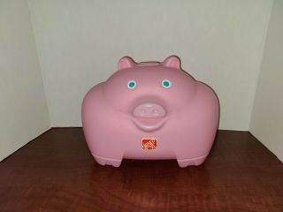 Vintage Step 2 Step2 Pink Chubby Plastic Piggy Bank Toy Htf