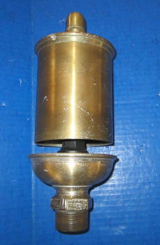 Steam/air Whistle,  Brass With Acorn Top,  No Name,  4 " Diameter