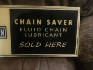 Vintage HARLEY DAVIDSON Chain Saver Lighted Sign 3