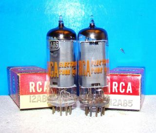 12ab5 Nos Rca Radio Guitar Audio Amplifier Vintage Vacuum Tubes 2 Valves