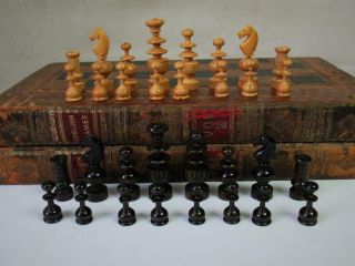 Antique Regence Chess Set K 70 Mm,  F H Ayres Moroccan Chess & Backgammon Board