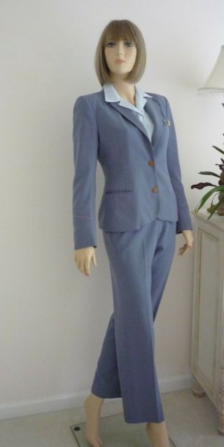 Pan Am - Airlines - Stewardess - Flight Attendant - Cabin Crew - Adolfo Uniform - 1980s