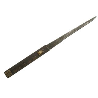 Edo Period Antique Kozuka And Kogatana For Samurai Sword (k - 25) (title: Cicada)