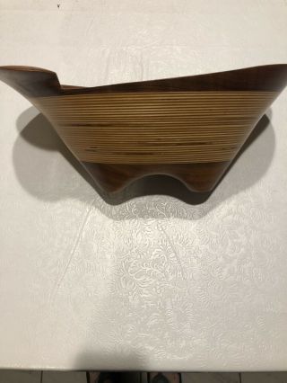 Kerry Vesper K/1255 One Of A Kind Laminated Hand Crafted Art Bowl
