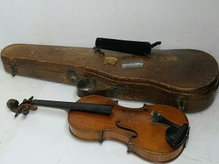 Fine Quality Antique Violin German Antonius Stradivarius In Good Quality Case