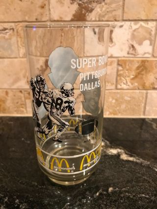 Vintage Bowl Xii Pittsburgh Steelers Mcdonald’s Glasses