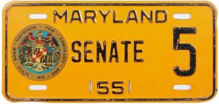 1955 Maryland Senate License Plate (jimmy 