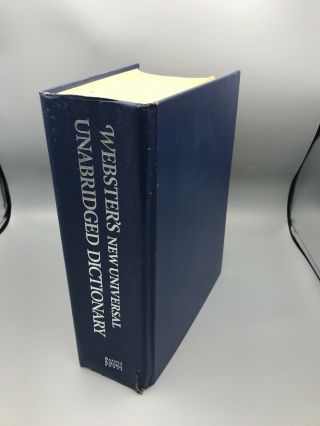 Vintage Webster’s Universal Unabridged Dictionary Deluxe Second Edition 1996