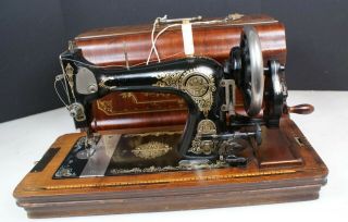 Antique Jones Hand Crank Sewing Machine