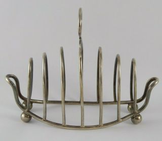 SMART ANTIQUE VICTORIAN SOLID STERLING SILVER TOAST RACK 1899 170 g 2