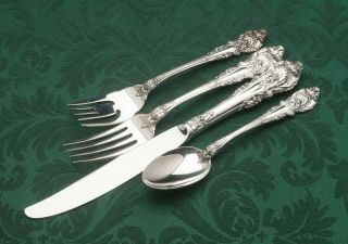 Sir Christopher By Wallace Sterling Silver Individual 4 Piece Place Setting