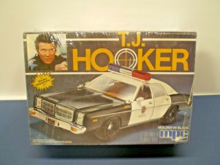 Vintage Mpc Tj Hooker Dodge Police Car 1982 1:25 Tv Show Model Car Kit L@@k