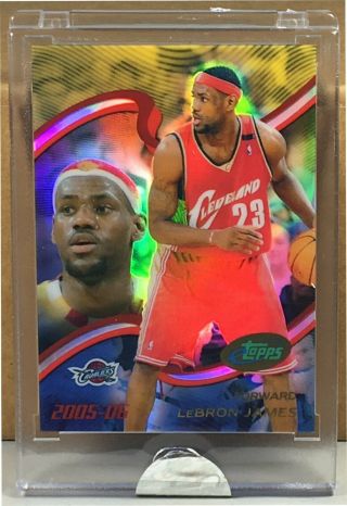 2005 Etopps In Hand 5 Lebron James Cleveland Cavaliers Print Run 1000