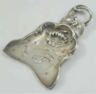 Antique Unger Bros.  Art Nouveau Sterling Silver Tea Caddy Spoon