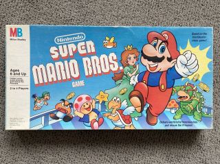 Milton Bradley Mario Bros Board Game 1988 Vintage Brothers Toy Nintendo