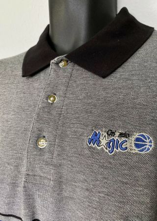 Vintage Nba Orlando Magic Men’s Polo Shirt (large) Hardaway Shaq Ozone