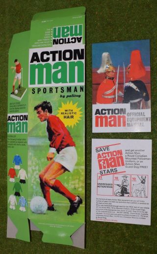 Vintage Action Man 40th Empty Box For Sportsman Footballer (no Doll) Flat Pack